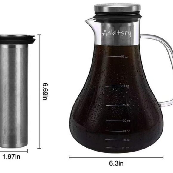 Cold Brew Coffee Maker, (56oz) - Picture 3 of 5